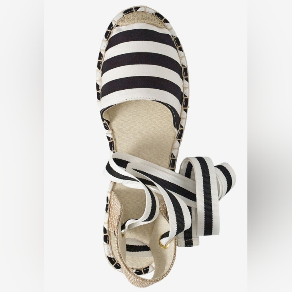 NIB Lace-Up Flat Espadrilles - Picture 3 of 11